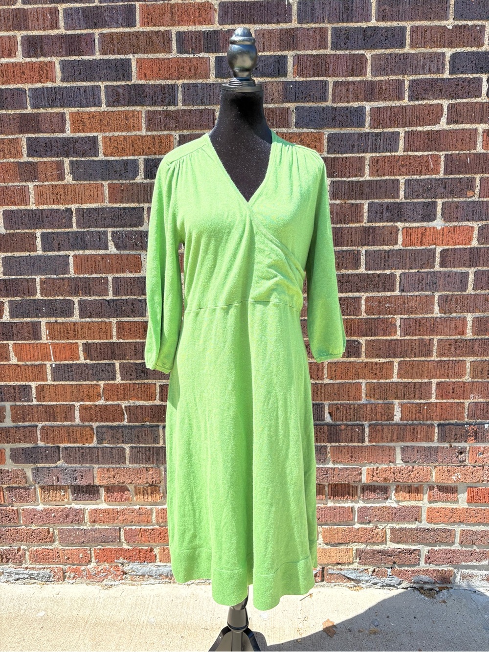 Boden Green Midi Wrap Dress